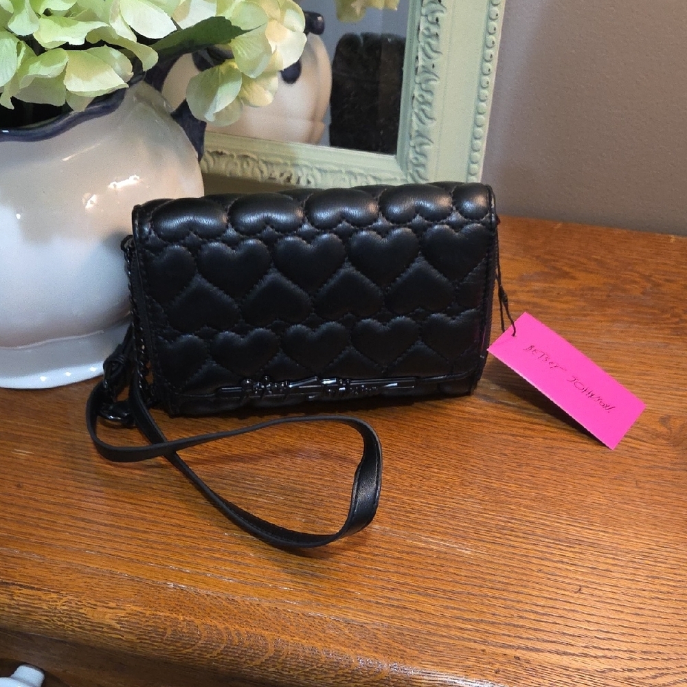 Black Quilted Crossbody Bag